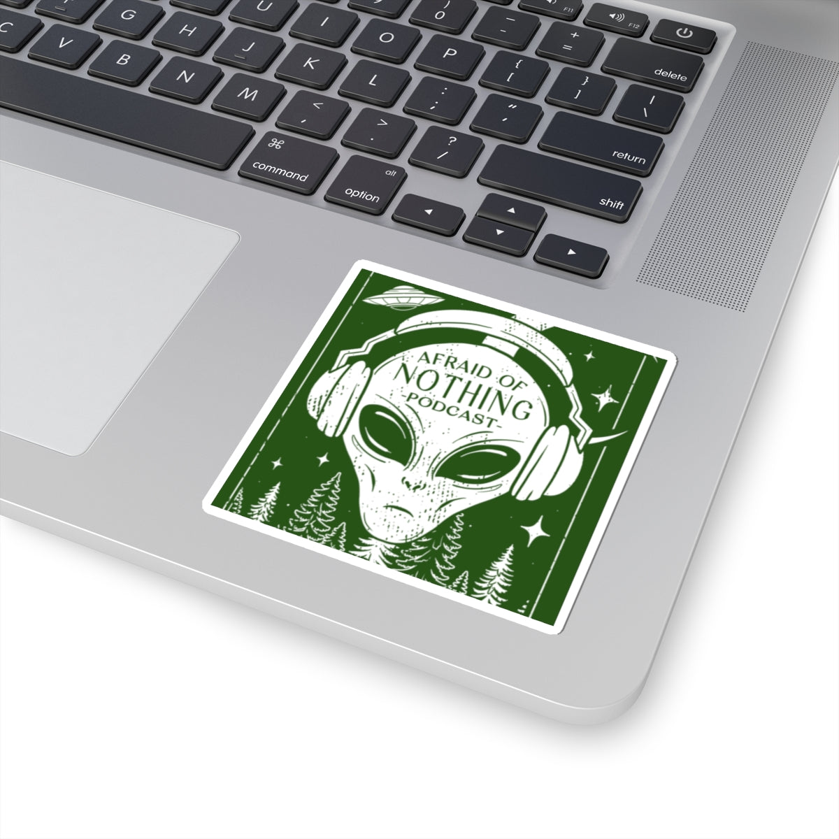 Alien Kiss-Cut Stickers - Afraid of Nothing Design
