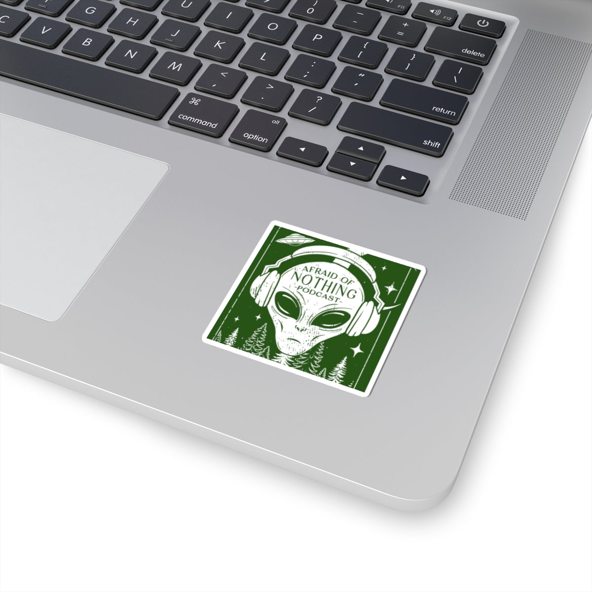 Alien Kiss-Cut Stickers - Afraid of Nothing Design