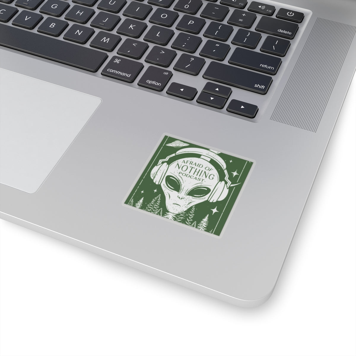 Alien Kiss-Cut Stickers - Afraid of Nothing Design