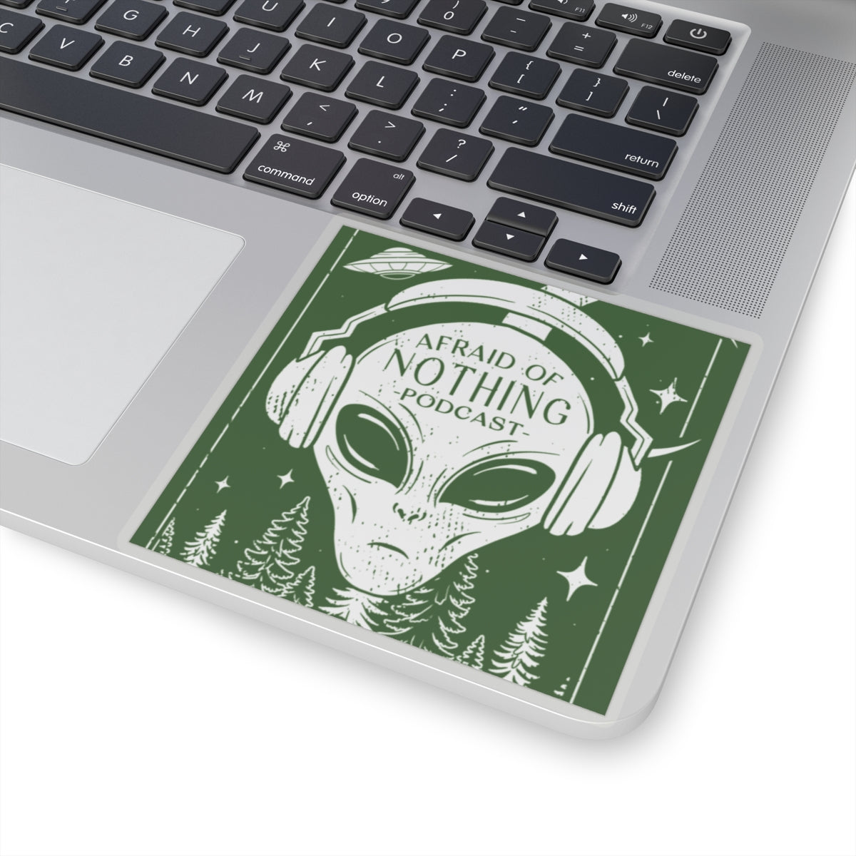 Alien Kiss-Cut Stickers - Afraid of Nothing Design
