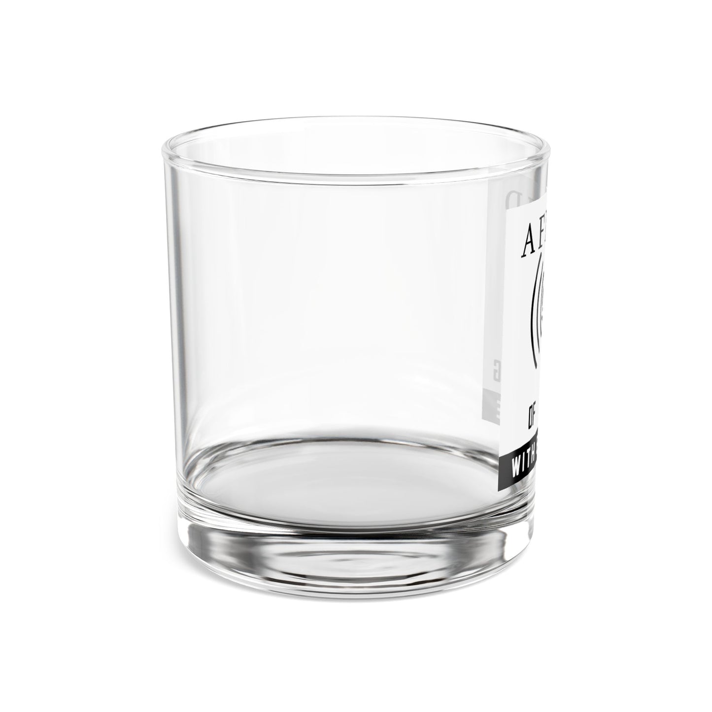 Rocks Glass, 10oz (Afraid of Nothing Logo)